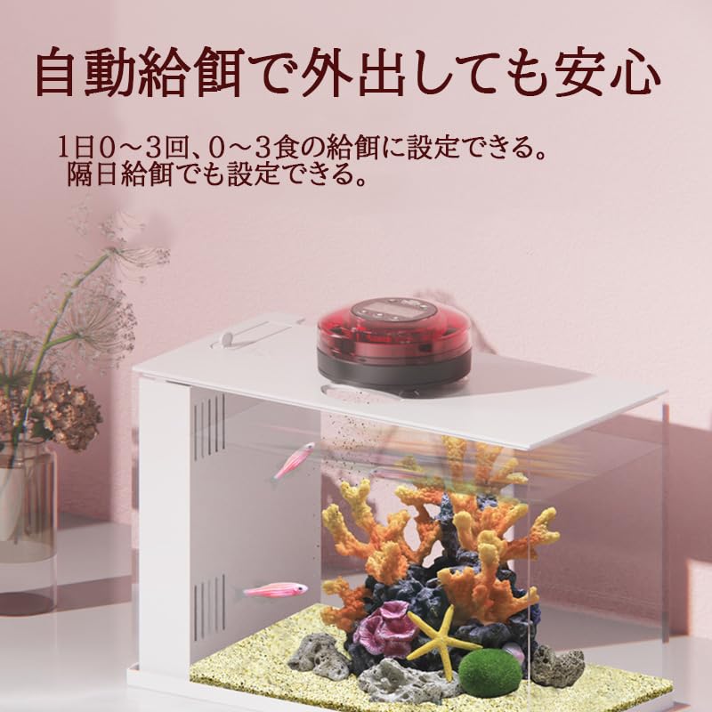 Amazon | BAOSHISHAN魚自動給餌器 餌やり器 水槽用 100ml 定時